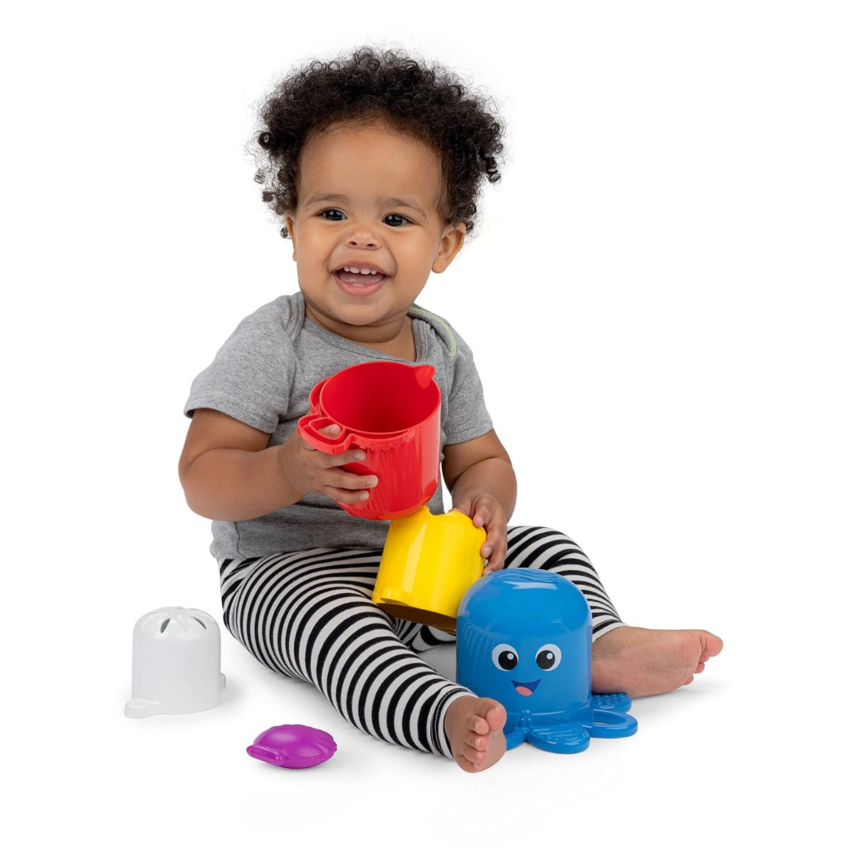 Buy Baby Einstein Ocean Explorers Opuss Stack And Stream Sensory Stacking Cups | Yallatoys.com