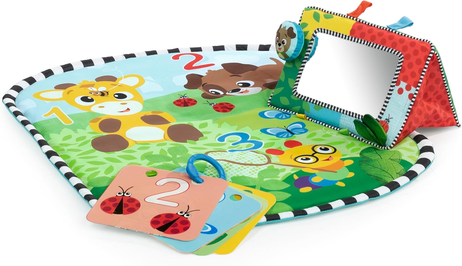 Buy Baby Einstein Tummy Time Mat And Mirror Set Discovery Garden | Yallatoys.com