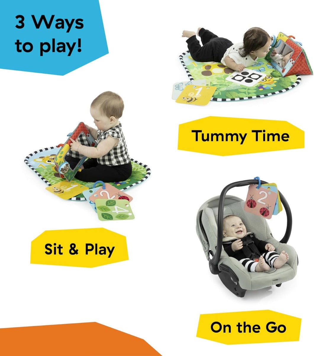 Buy Baby Einstein Tummy Time Mat And Mirror Set Discovery Garden | Yallatoys.com