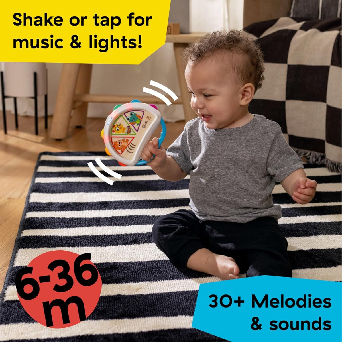 Buy Baby Einstein Hape Tap And Shake Magic Touch Tambourine | Yallatoys.com