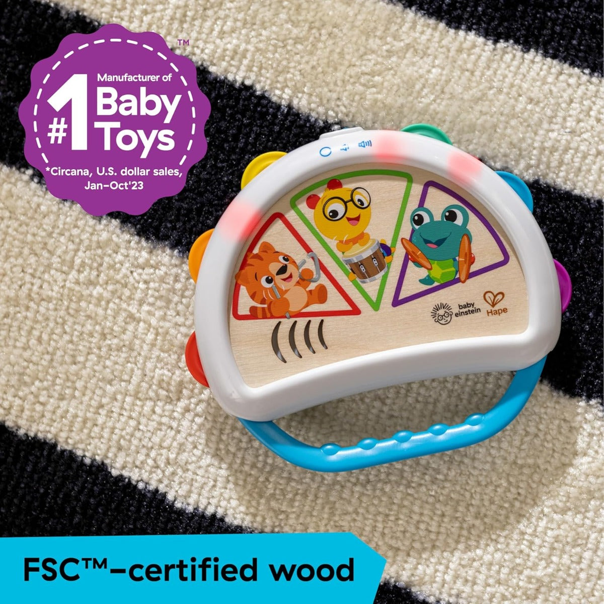 Buy Baby Einstein Hape Tap And Shake Magic Touch Tambourine | Yallatoys.com