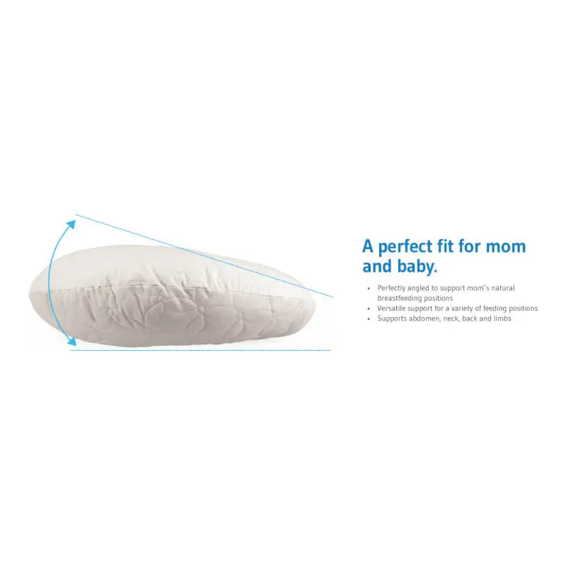 Gia Angled Feeding Pillow, Gray Chevron Yallamomz Yallatoys