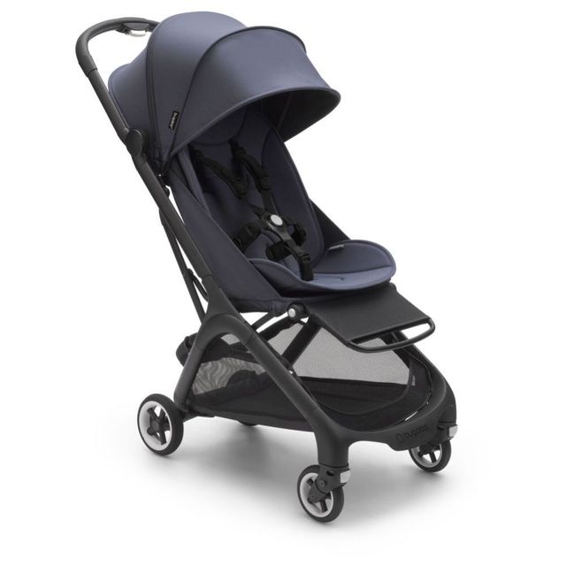 Bugaboo Butterfly Complete Stroller Black With Stormy Blue Bugaboo Yallatoys