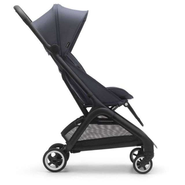 Bugaboo Butterfly Complete Stroller Black With Stormy Blue Bugaboo Yallatoys