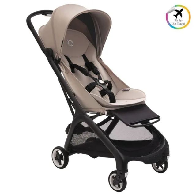 Bugaboo Butterfly Complete Stroller Black With Desert Taupe Bugaboo Yallatoys