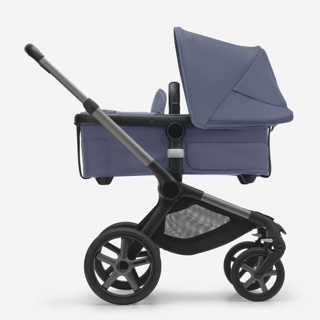 Bugaboo Fox 5 Complete Stroller Graphite With Stormy Blue Bugaboo Yallatoys