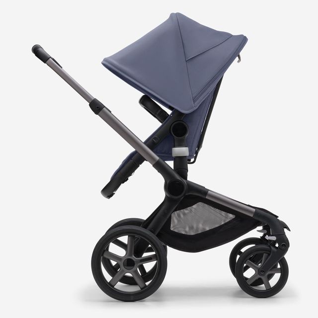 Bugaboo Fox 5 Complete Stroller Graphite With Stormy Blue Bugaboo Yallatoys