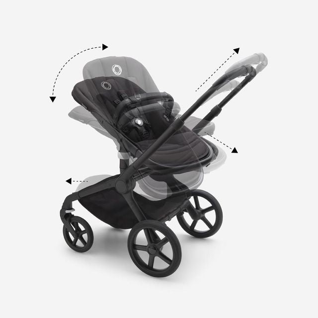 Bugaboo Fox 5 Complete Stroller Graphite With Stormy Blue Bugaboo Yallatoys
