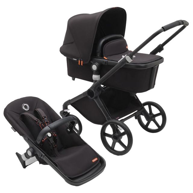 Bugaboo Fox Cub Complete Stroller Black With Midnight Black Bugaboo Yallatoys