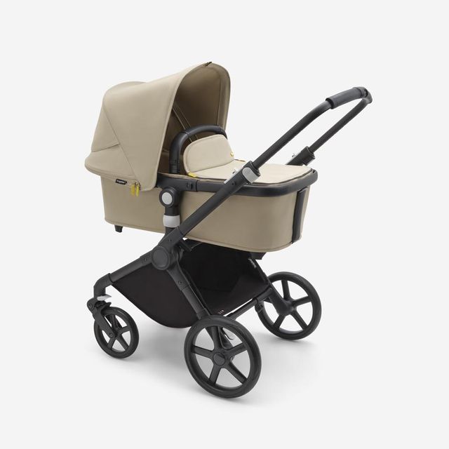 Bugaboo Fox Cub Complete Stroller Black With Desert Beige Bugaboo Yallatoys