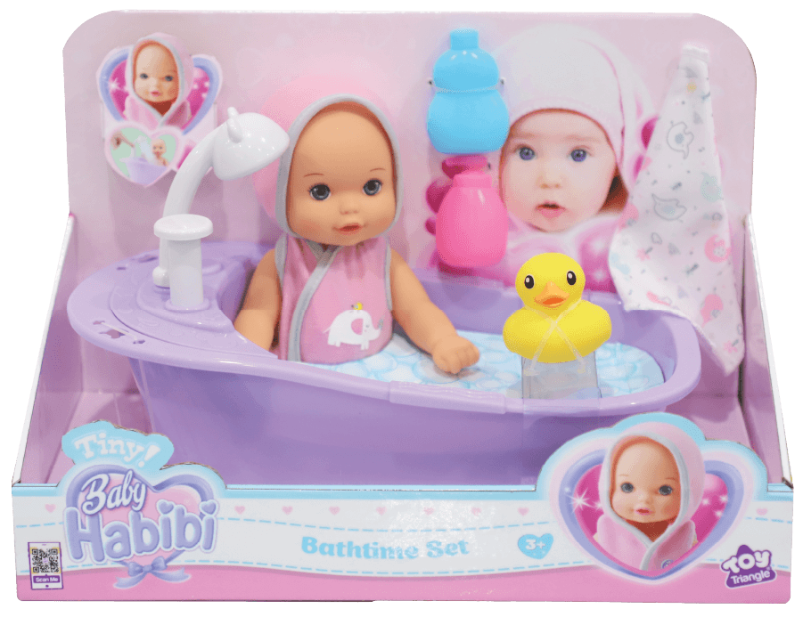 Buy Baby Habibi Doll Bathtime Set 8.5inch | Yallatoys.com