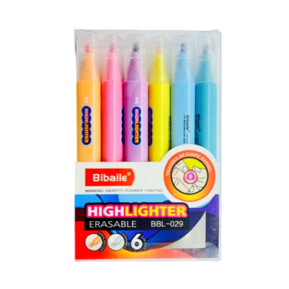 Buy Bibaile 6 Color Marking Graffiti Planner Painting Erasable Highlighter | Yallatoys.com