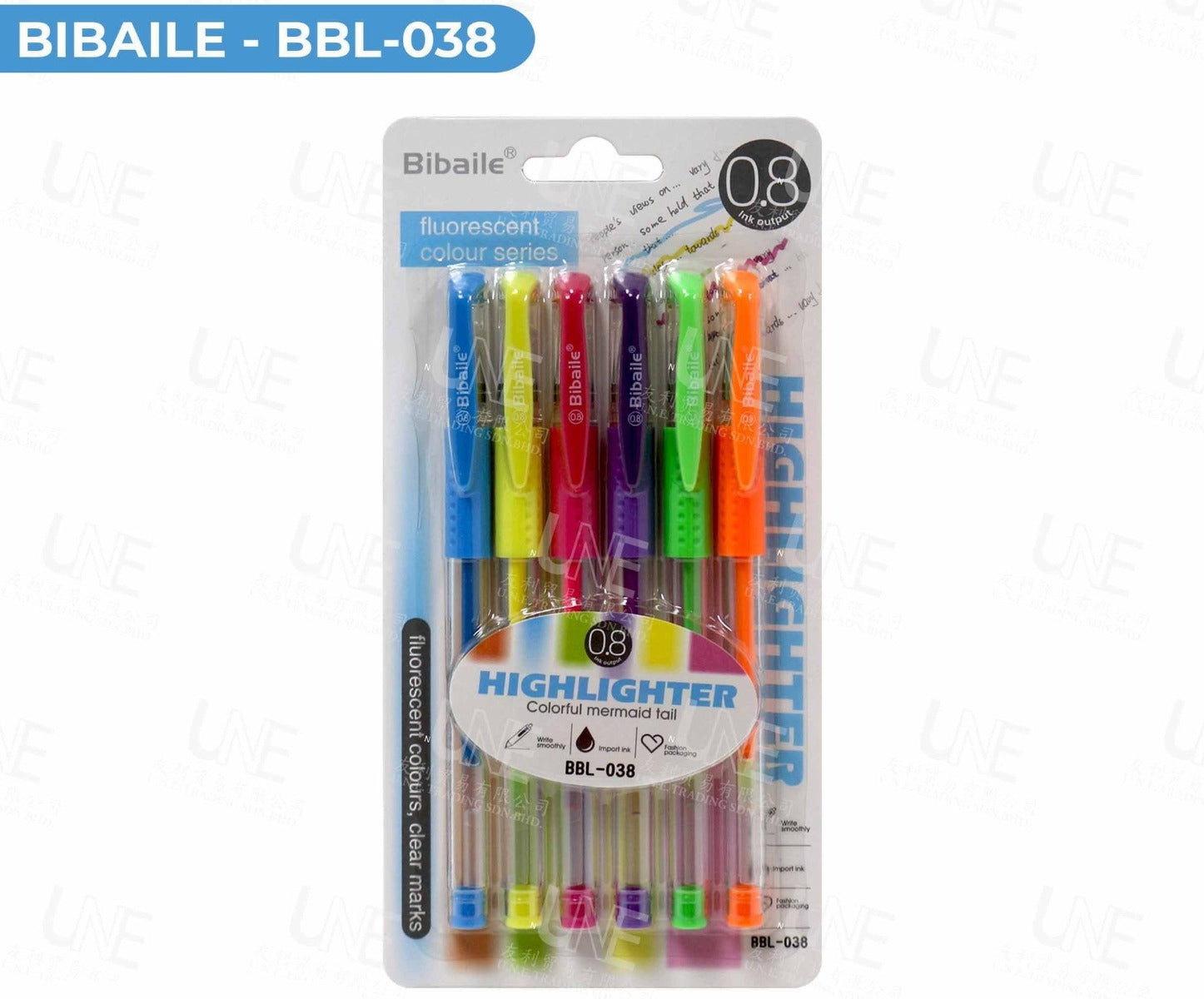 Buy Bibaile Pen Highlighter 6 Pcs  | Yallatoys.com