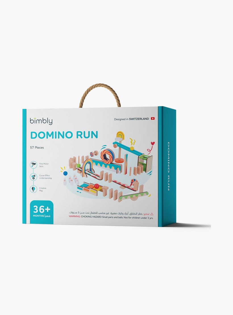 Buy Bimbly Domino Run Game 57pcs | Yallatoys.com