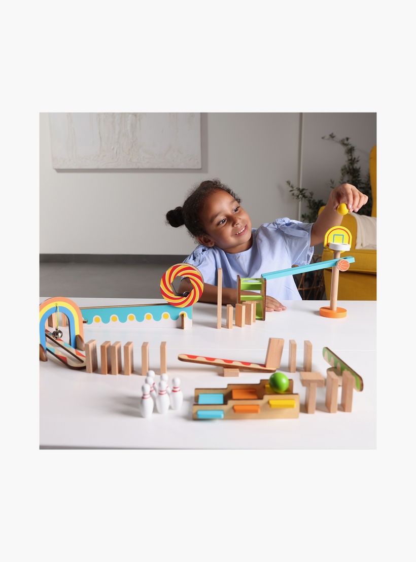 Buy Bimbly Domino Run Game 57pcs | Yallatoys.com