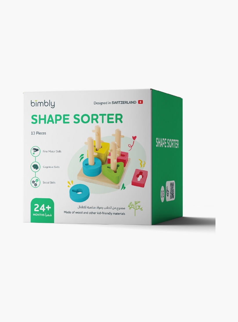 Buy Bimbly 13 Piece Shape Sorter Game | Yallatoys.com