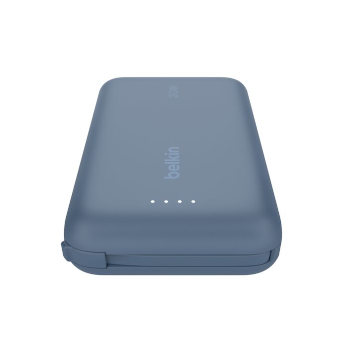 Buy BoostCharge Power Bank 10K with Integrated Cable Blue | Yallatoys.com