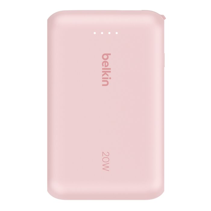 Buy BoostCharge Power Bank 10K with Integrated Cable Pink | Yallatoys.com