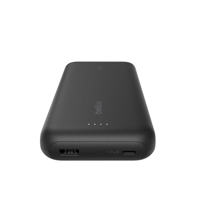 Buy BoostCharge Power Bank 20K with Integrated Cable Black | Yallatoys.com