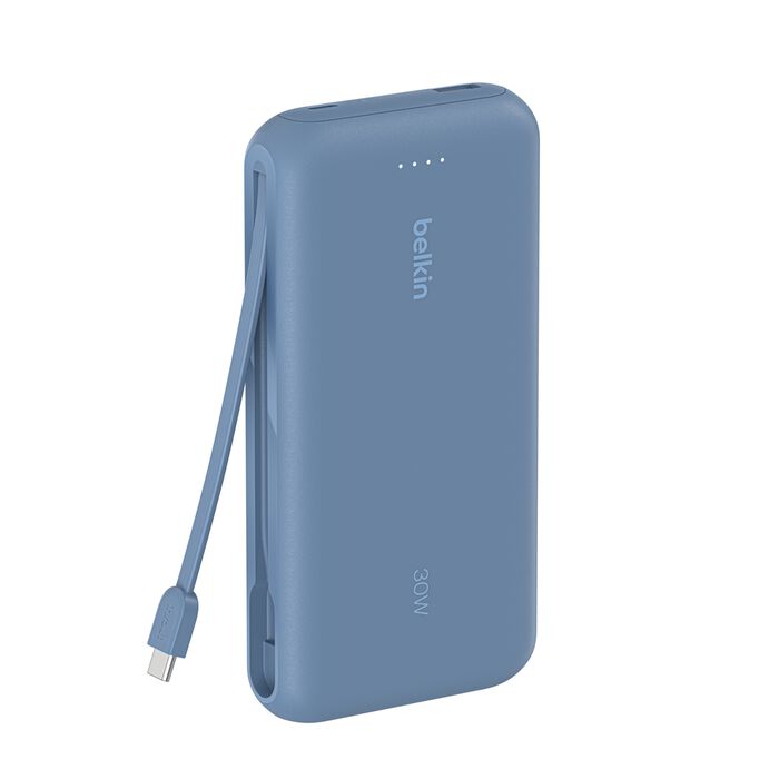 Buy BoostCharge Power Bank 20K with Integrated Cable Blue | Yallatoys.com