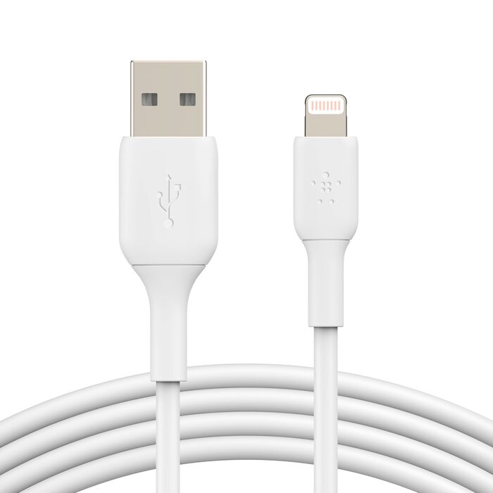 Buy Belkin PVC Lightning To USB A Cable 1M White | Yallatoys.com