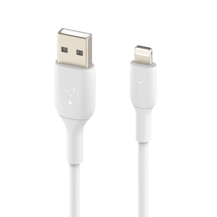 Buy Belkin PVC Lightning To USB A Cable 1M White | Yallatoys.com