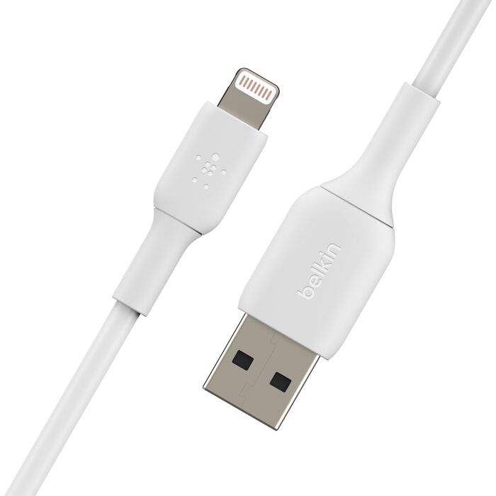 Buy Belkin PVC Lightning To USB A Cable 1M White | Yallatoys.com