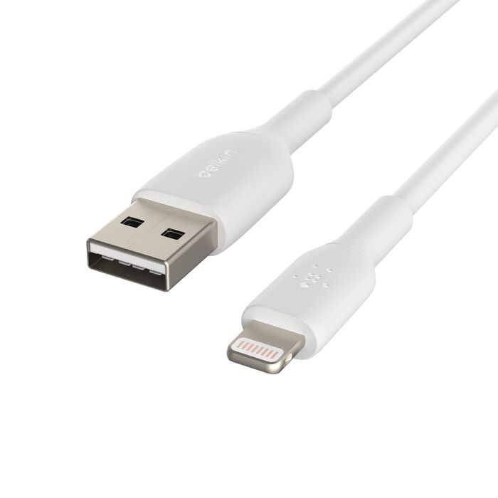 Buy Belkin PVC Lightning To USB A Cable 1M White | Yallatoys.com