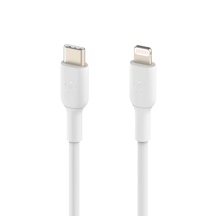 Buy Belkin BoostCharge USB-C to Lightning Cable 1M White | Yallatoys.com