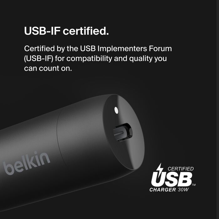 Buy Belkin BoostCharge 30W USB-C Car Charger + USB-C to Lightning cable | Yallatoys.com