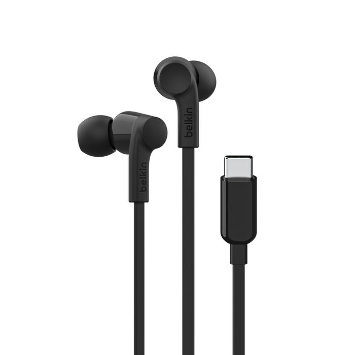 Buy Belkin Wired Earbuds with USB-C Connector Black | Yallatoys.com