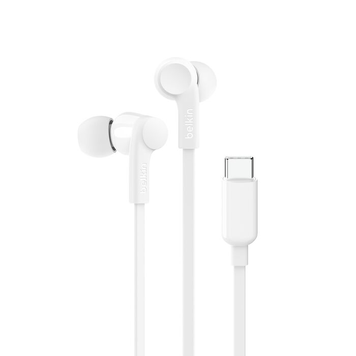 Buy Belkin Wired Earbuds with USB-C Connector White | Yallatoys.com