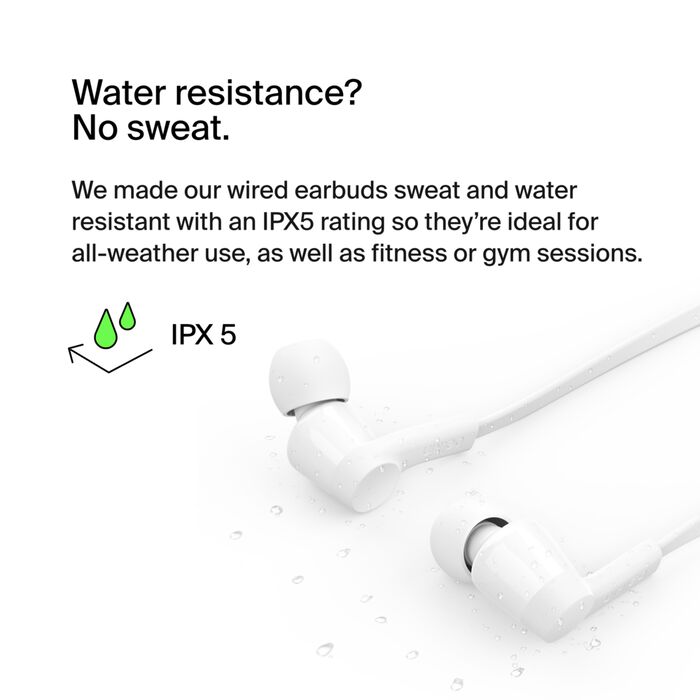 Buy Belkin Wired Earbuds with USB-C Connector White | Yallatoys.com