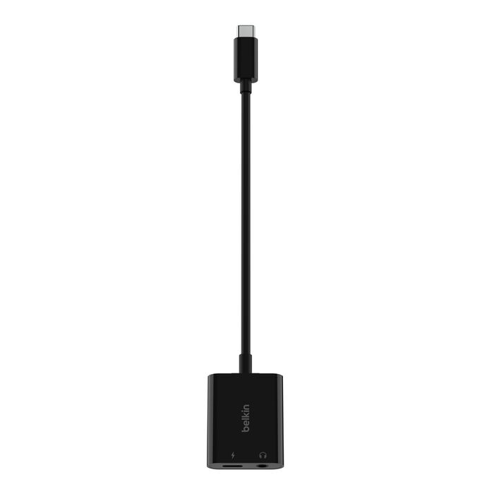 Buy Belkin RockStar 3.5mm Audio + USB-C Charge Adapter | Yallatoys.com