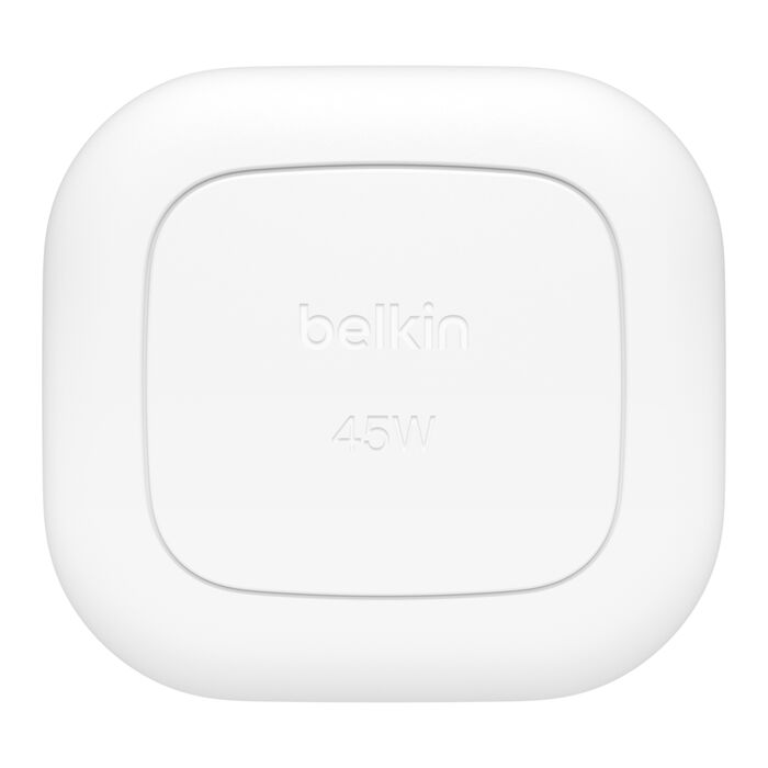 Buy Belkin Wall Charger 45W PD USB-C + USB-C Cable 1m UK Plug White | Yallatoys.com