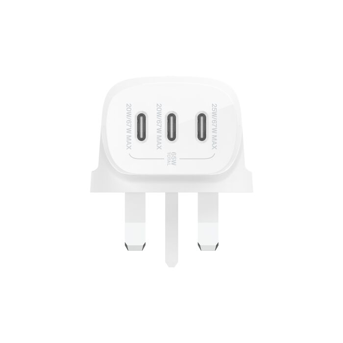 Buy Belkin 67W Wall Charger Pd 3 USB-C with 2M Cable White | Yallatoys.com