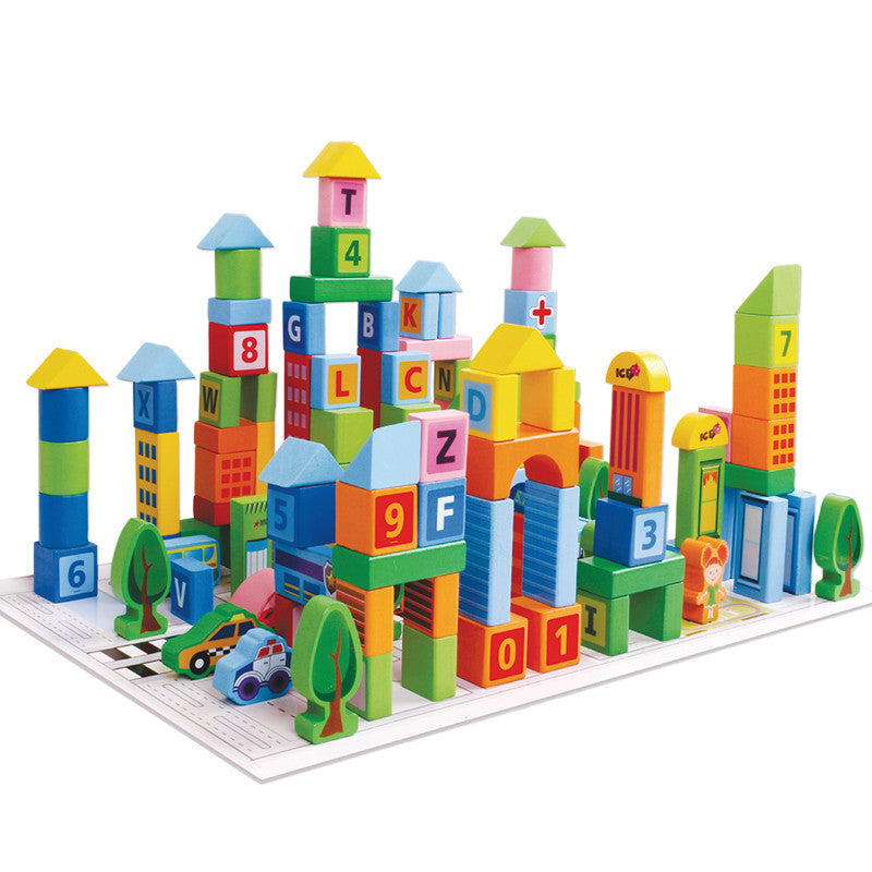 Buy Beilaluna Town Building Blocks 100 Units | Yallatoys.com