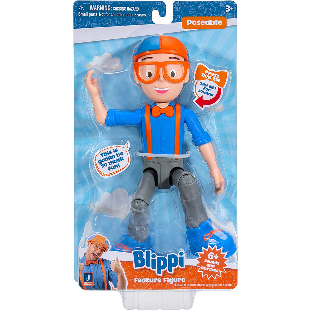 Buy Blippi Talking Figure 9inch Articulated Toy with 8 Sounds | Yallatoys.com