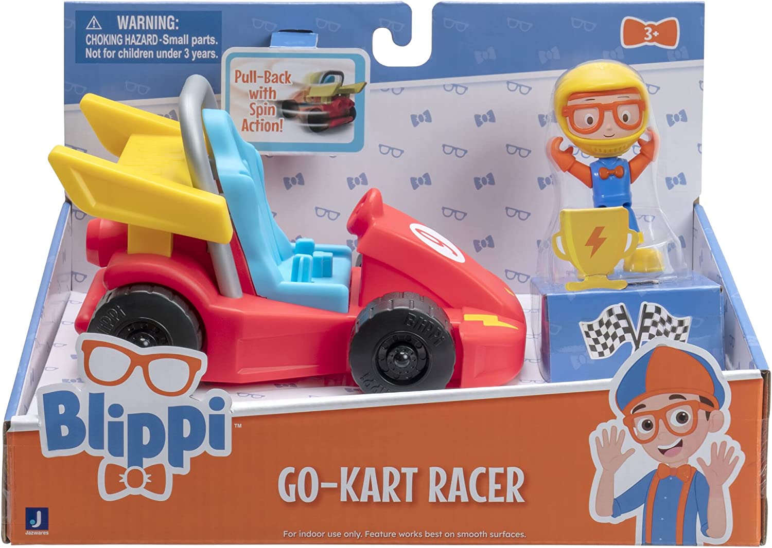 Buy Blippi Go Kart Racer Pull Back Vehicle With Racer Figure | Yallatoys.com