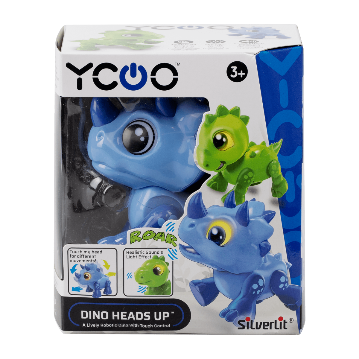 Buy Ycoo Silverlit Dino Heads Up Electronic Robot Blue | Yallatoys.com