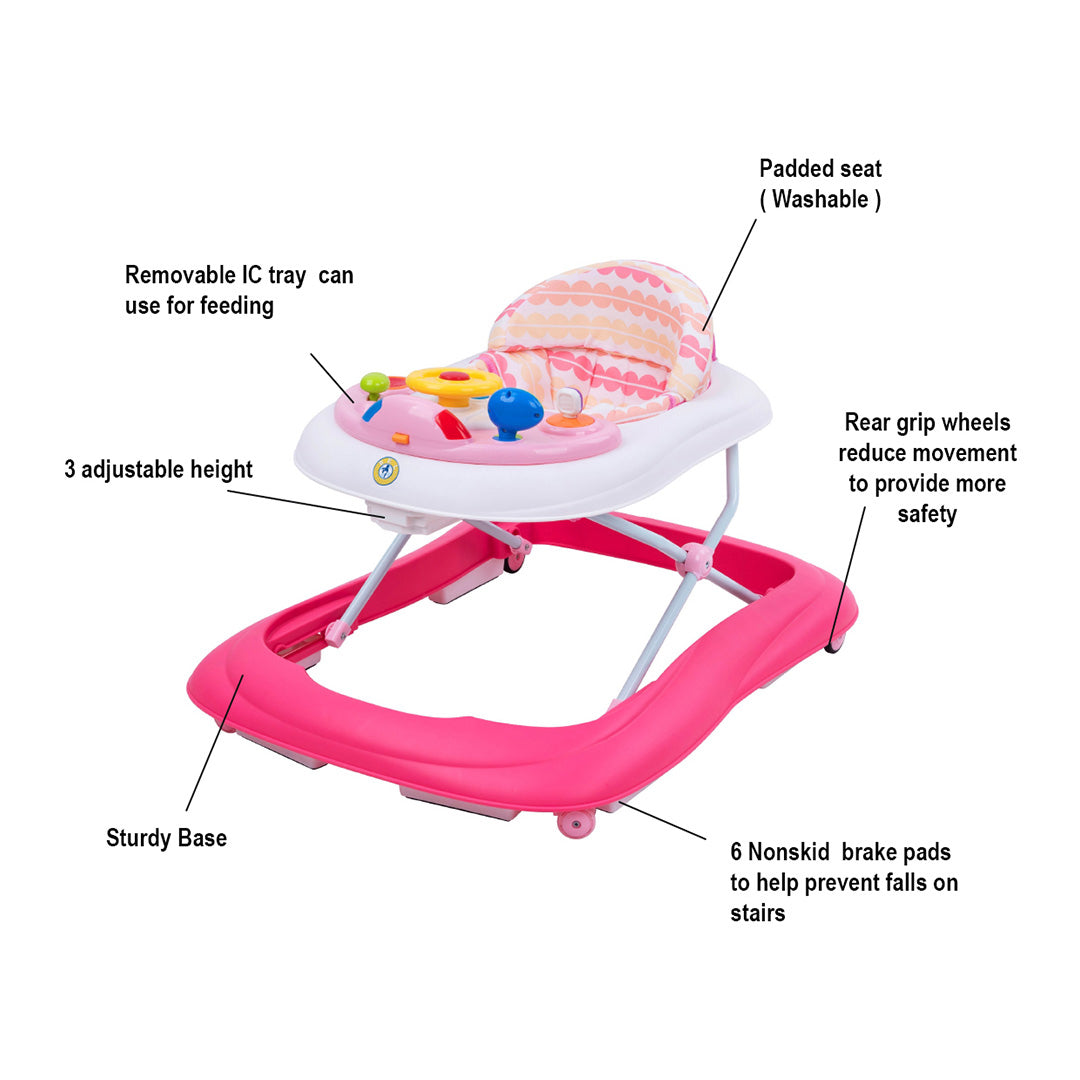 Buy Bel Baby Walker Pink | Yallatoys.com