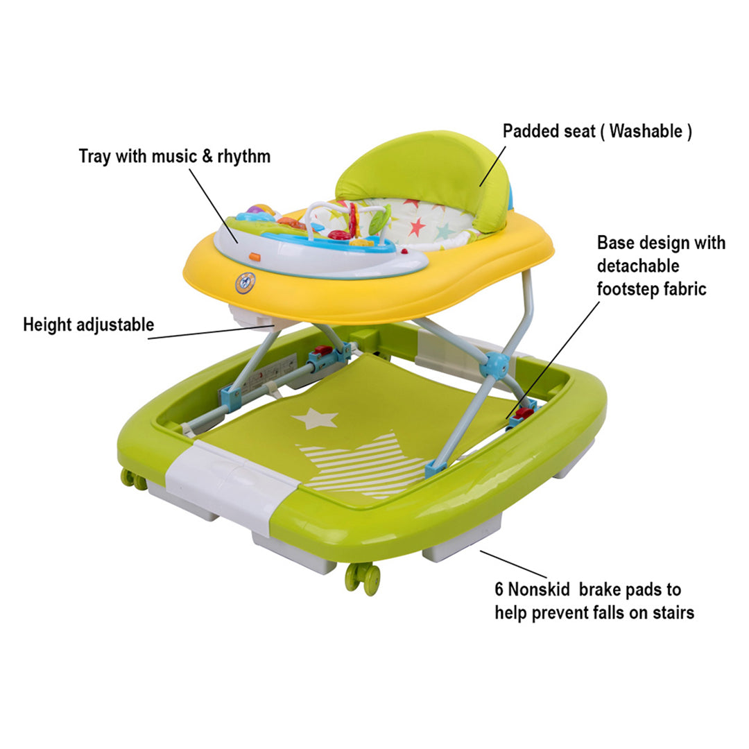 Buy Bel Baby Rocking Walker Green | Yallatoys.com