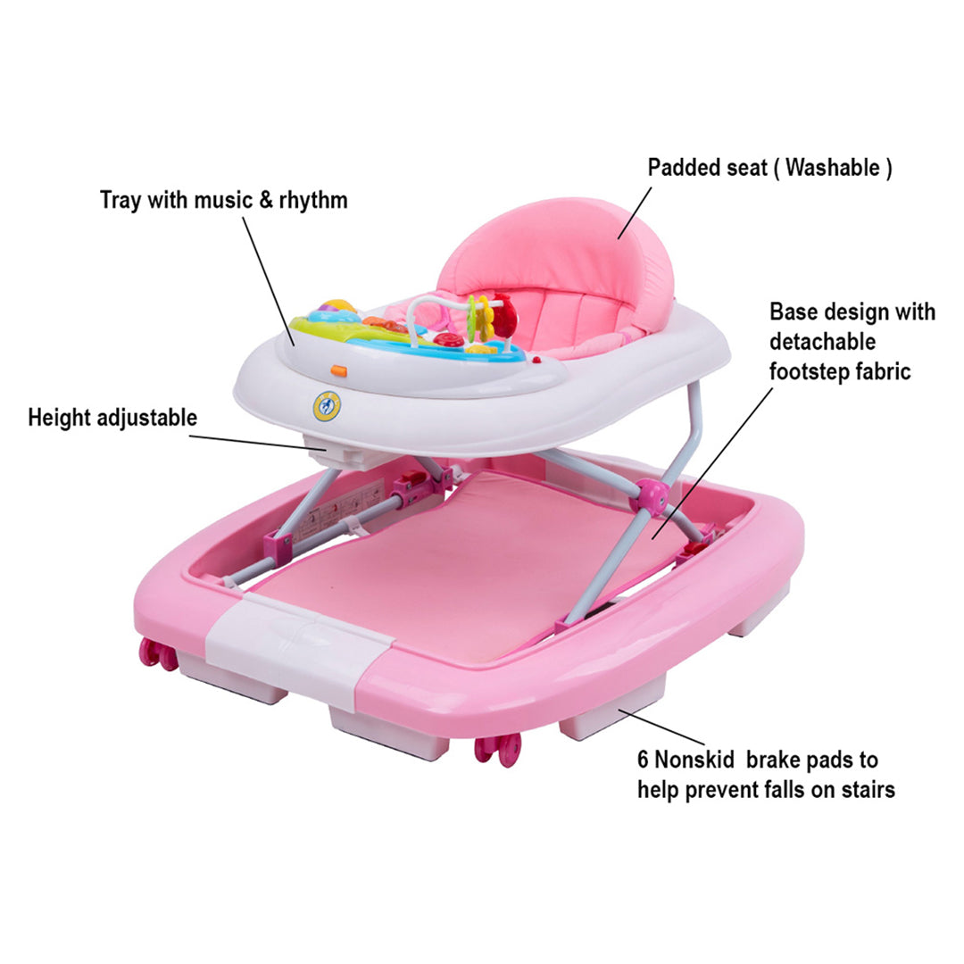 Buy Bel Baby Rocking Walker Pink | Yallatoys.com