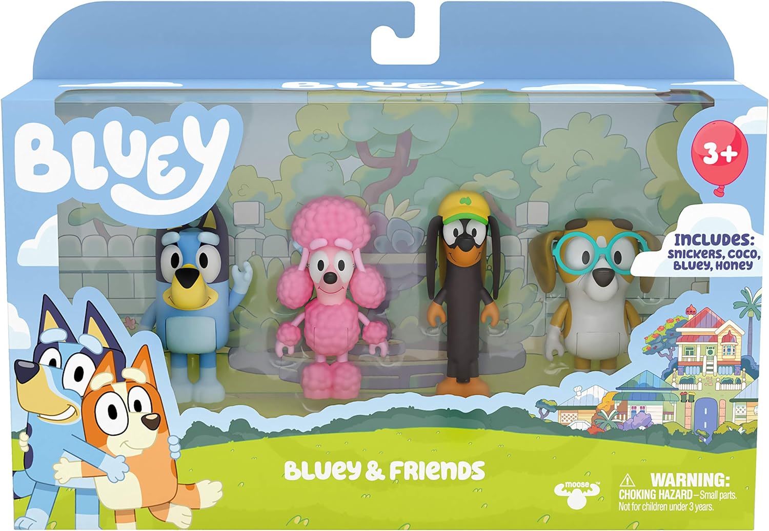 Buy Bluey and Friends 4 Pack of 3inch Poseable Figures | Yallatoys.com