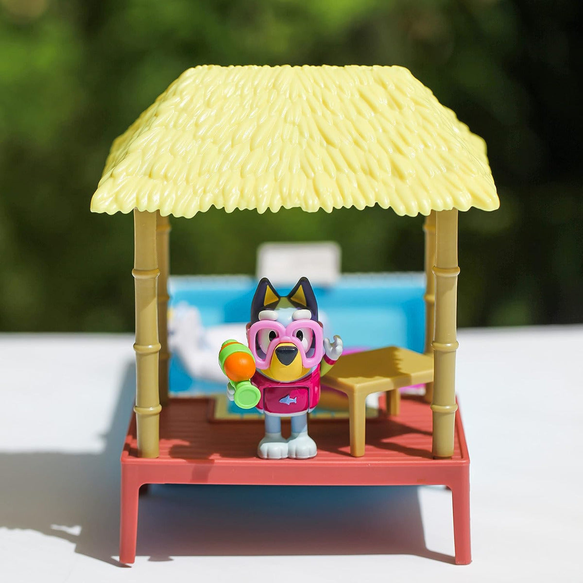 Buy Bluey Pool Playset and Figure with 3 inch Articulated Figure | Yallatoys.com