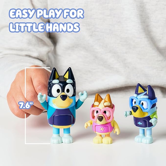Buy Bluey Figure Family Beach Day 4 Pack | Yallatoys.com