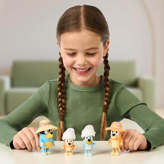 Buy Bluey Figure 4Packs Family Trip | Yallatoys.com