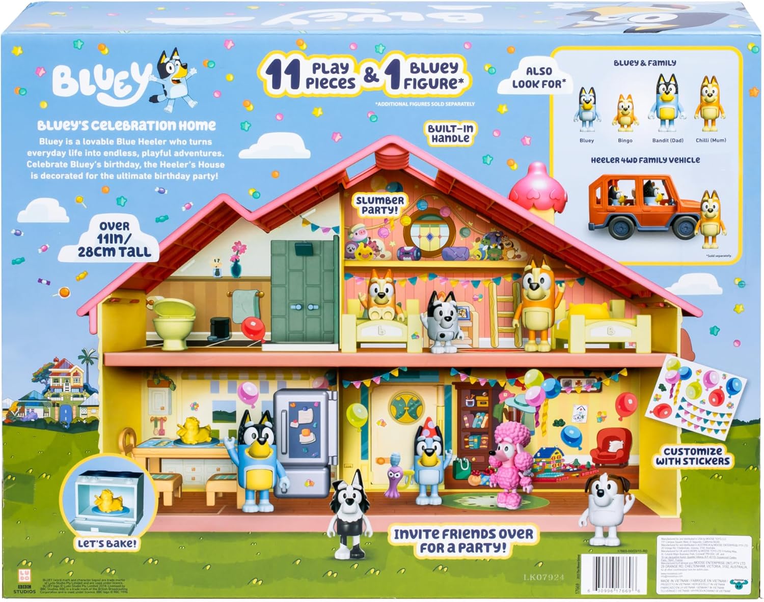 Buy Bluey Celebration Home Playset | Yallatoys.com