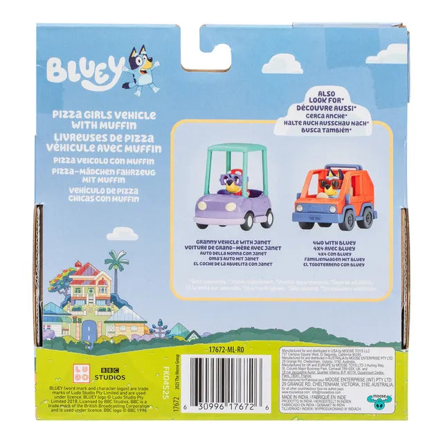 Buy Bluey S13 Basic Vehicle Pizza Girls And Muffin | Yallatoys.com
