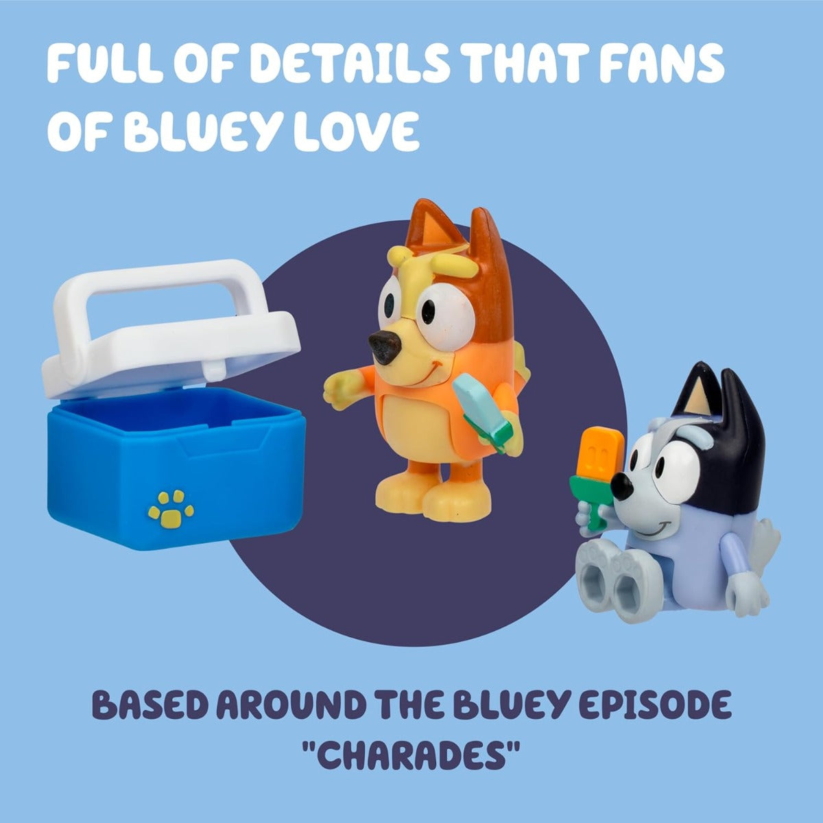 Buy Bluey S13 Lets Play Chef Ice Blocks Bingo and Socks Figurine Set | Yallatoys.com